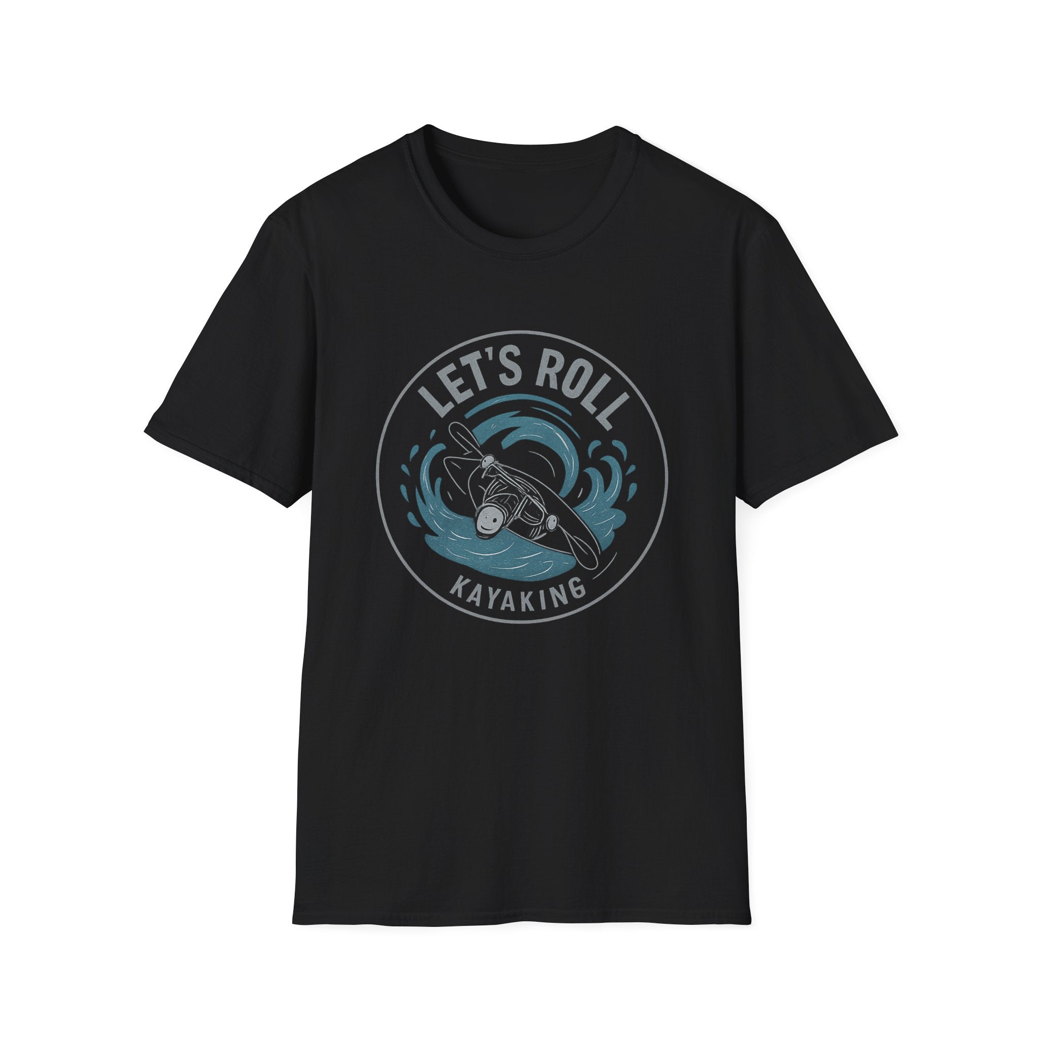Kayaking T‑Shirt — "Let's Roll" Whitewater Tee
