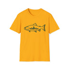Fishing Graphic T-Shirt — Scenic Fish Illustration