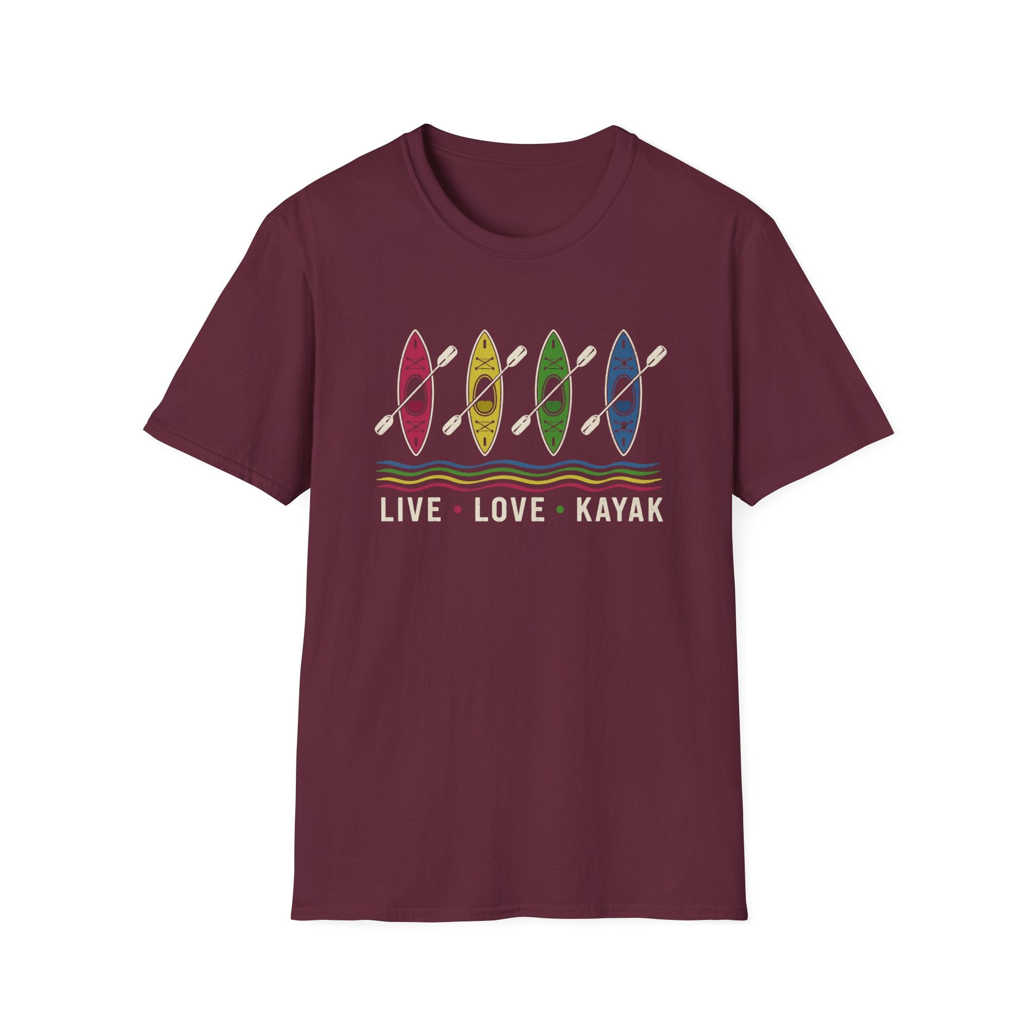 Kayak Life Colorful Kayak Graphic T-Shirt