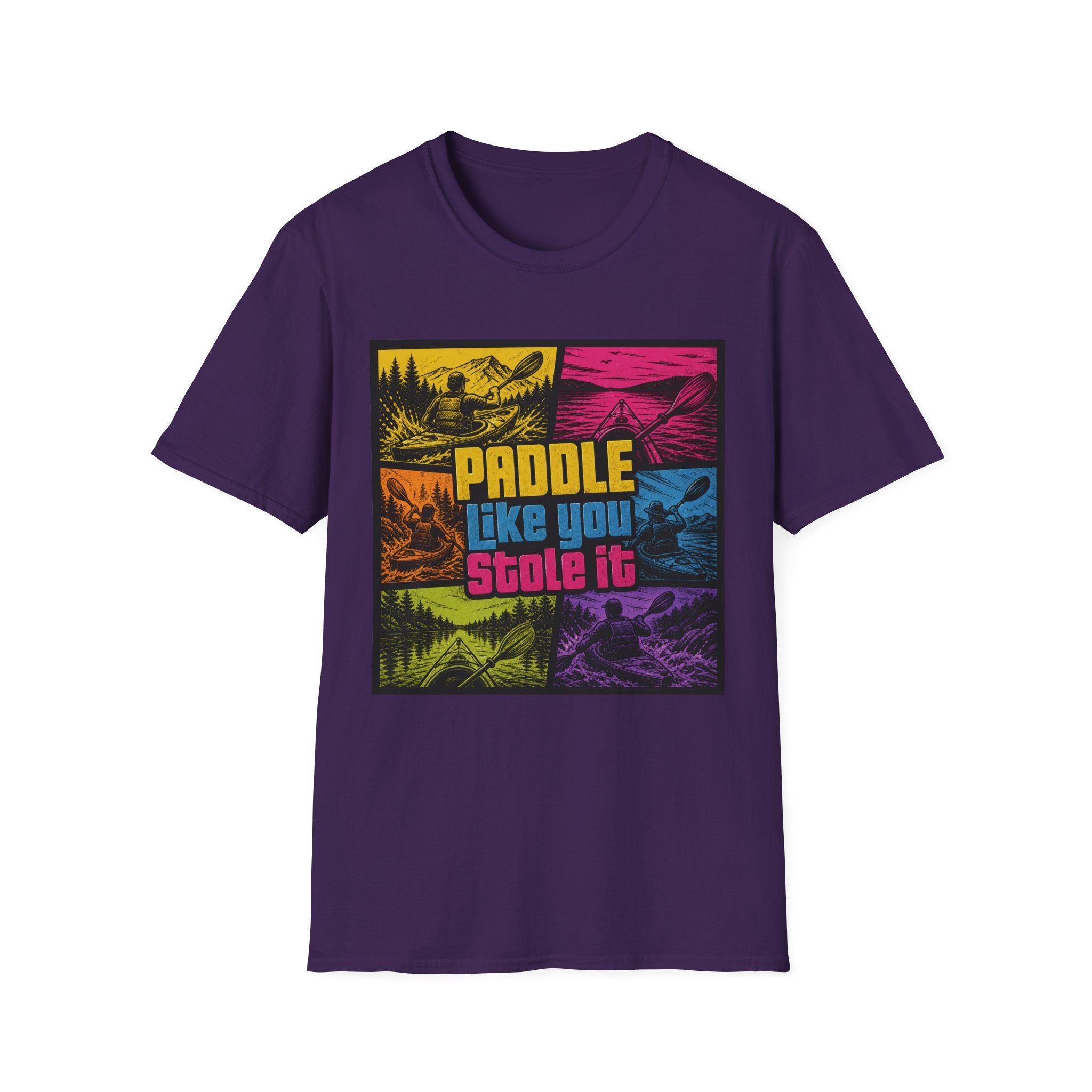 Paddle Like You Stole It T‑Shirt — Retro KTA Kayaking