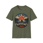 Kayaking Is My Jam T-Shirt — Retro Sunset Kayak Shirt for Paddlers