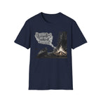 Campfire Kayak T-Shirt — "I Want All the Smoke" Outdoor Adventure Tee