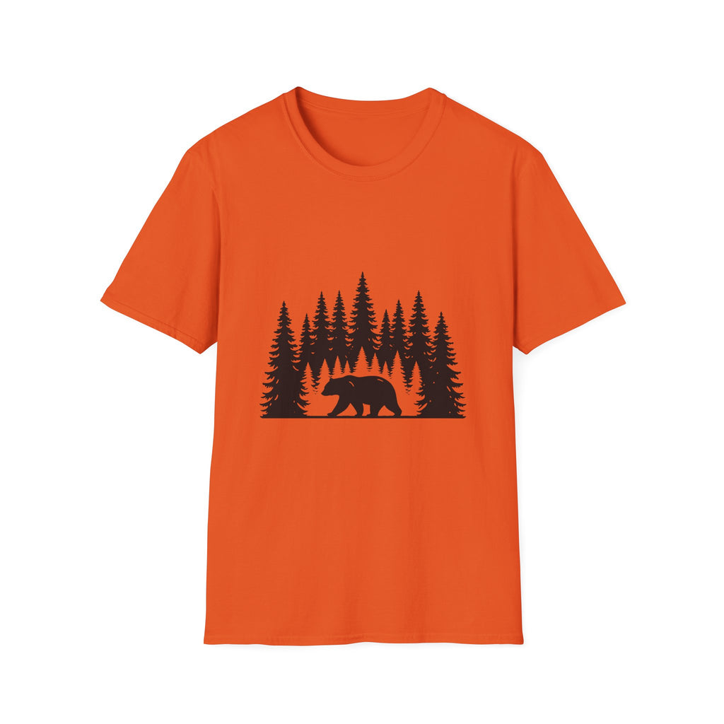 Bear Silhouette Nature Outdoors Tee