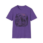 Into The Wild Flow Bear T‑Shirt — Fishing Nature Graphic Tee