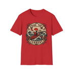 Ride the Current Surf T-Shirt — Retro Kayak Waves Graphic Tee