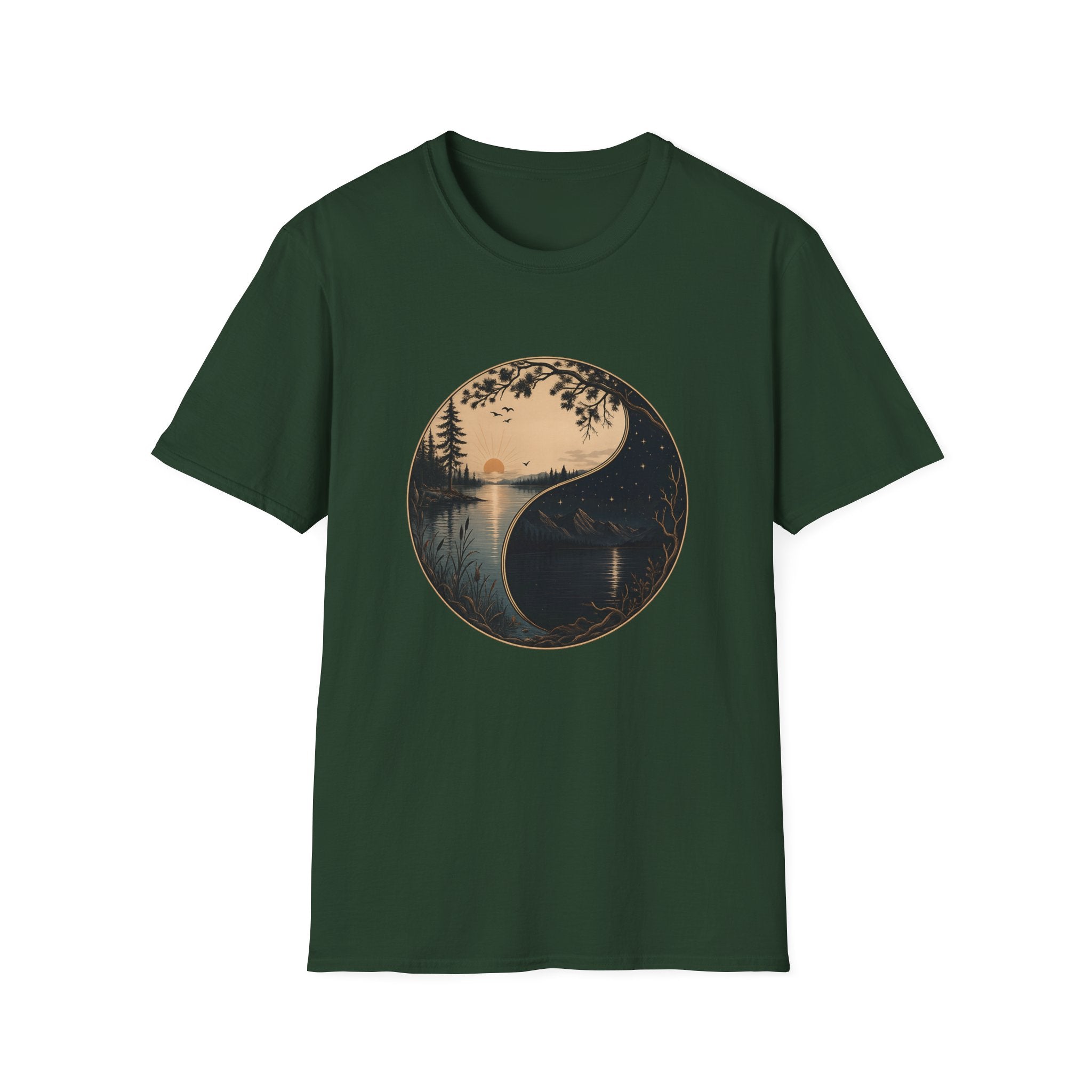 Yin Yang Nature Scenic T-Shirt