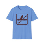 Kayaking Icon Retro Pictogram T-Shirt