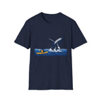 Whale Breach Kayak T-Shirt — Ocean Adventure Tee for Kayakers & Whale Lovers