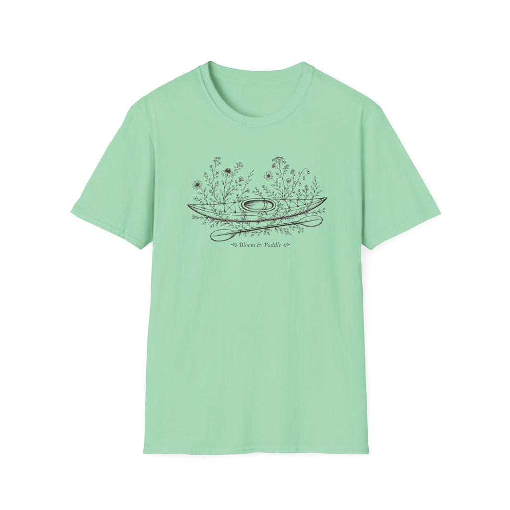 Bloom & Paddle calm nature-loving kayak Tee