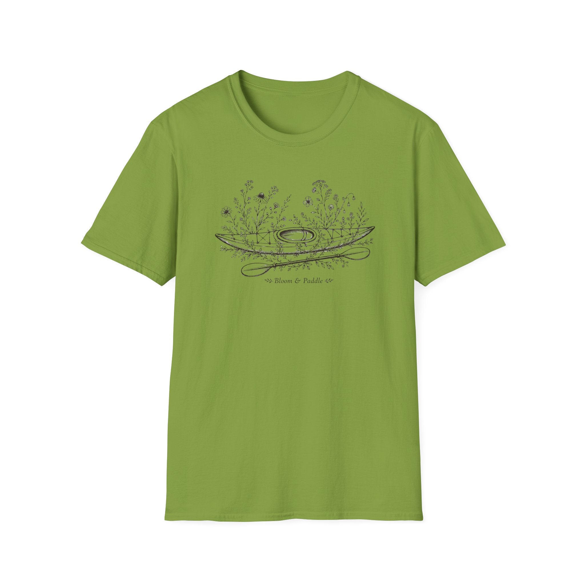 Bloom & Paddle calm nature-loving kayak Tee