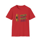 Kayak T-Shirt — "Adulting Is Hard, Kayaking Is Easy" Outdoor Kayaking  Tee