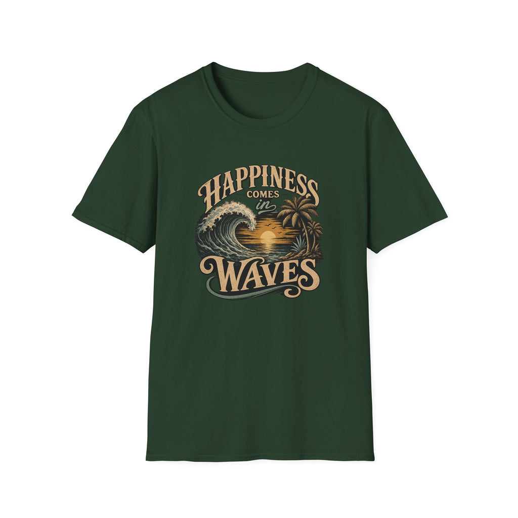 Happiness Comes in Waves Vintage Tee