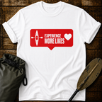 Experience More Likes Social Media Kayak Graphic Tee