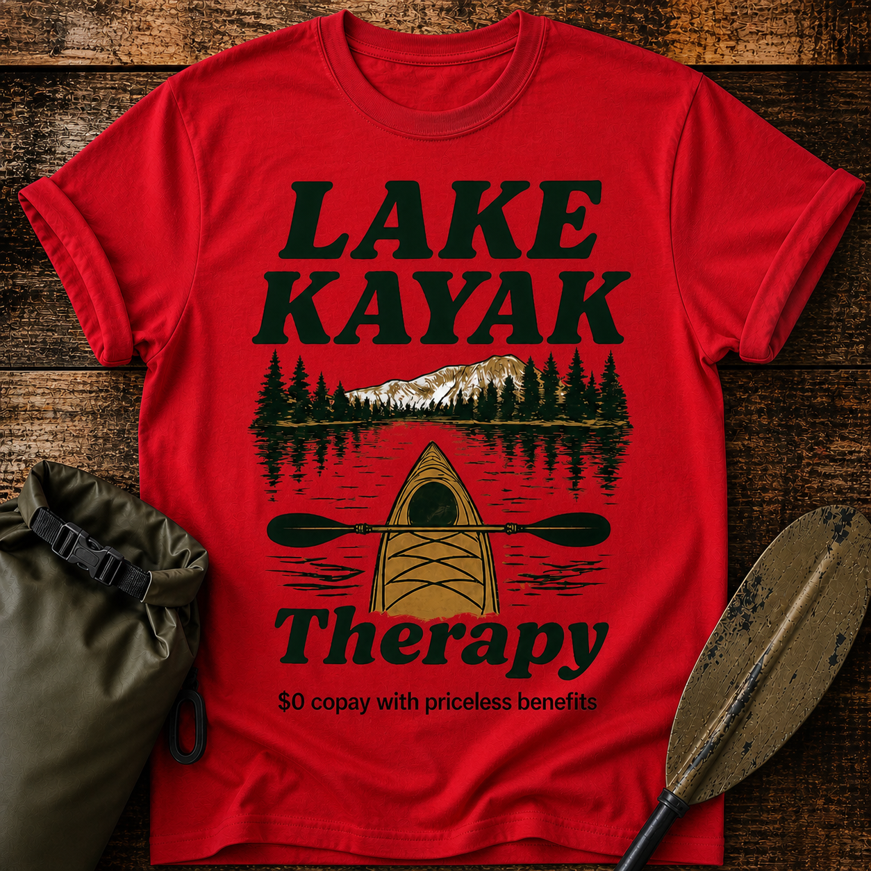 Lake Kayak Therapy T-Shirt
