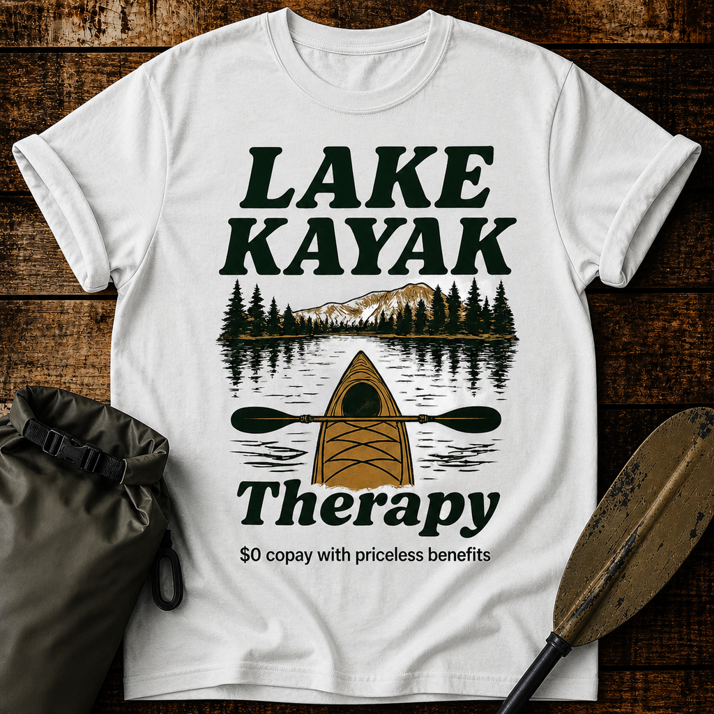 Lake Kayak Therapy T-Shirt