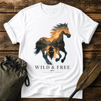 Wild & Free Horse Kayaking T-Shirt