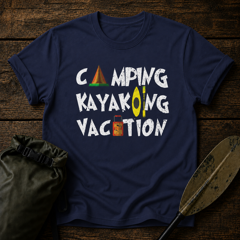 Camping Kayaking Vacation T-Shirt