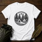 Camping Circle Outdoor Graphic T-Shirt