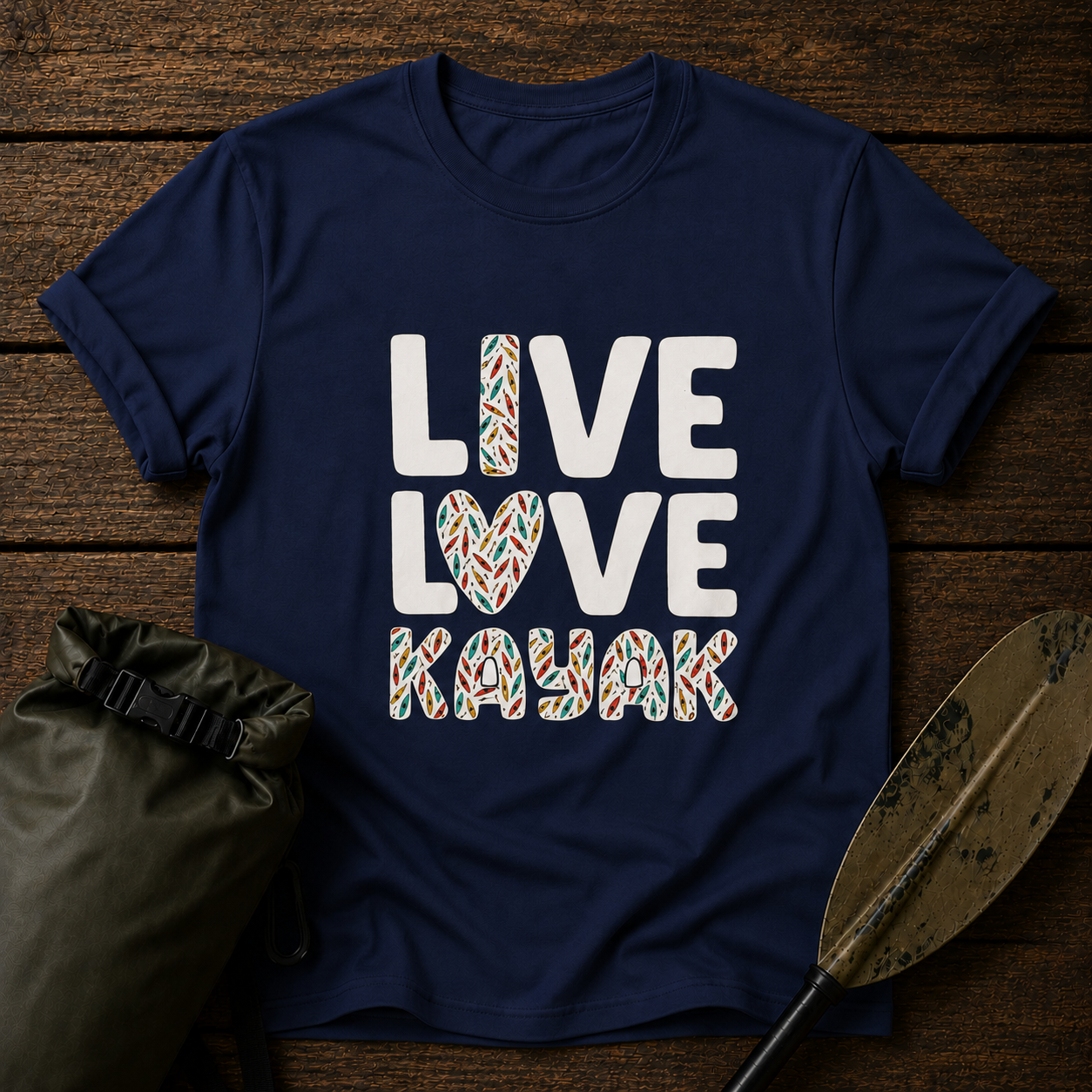 Live Love Kayak T-Shirt