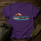 Retro Mountain Lake Paddle Tee
