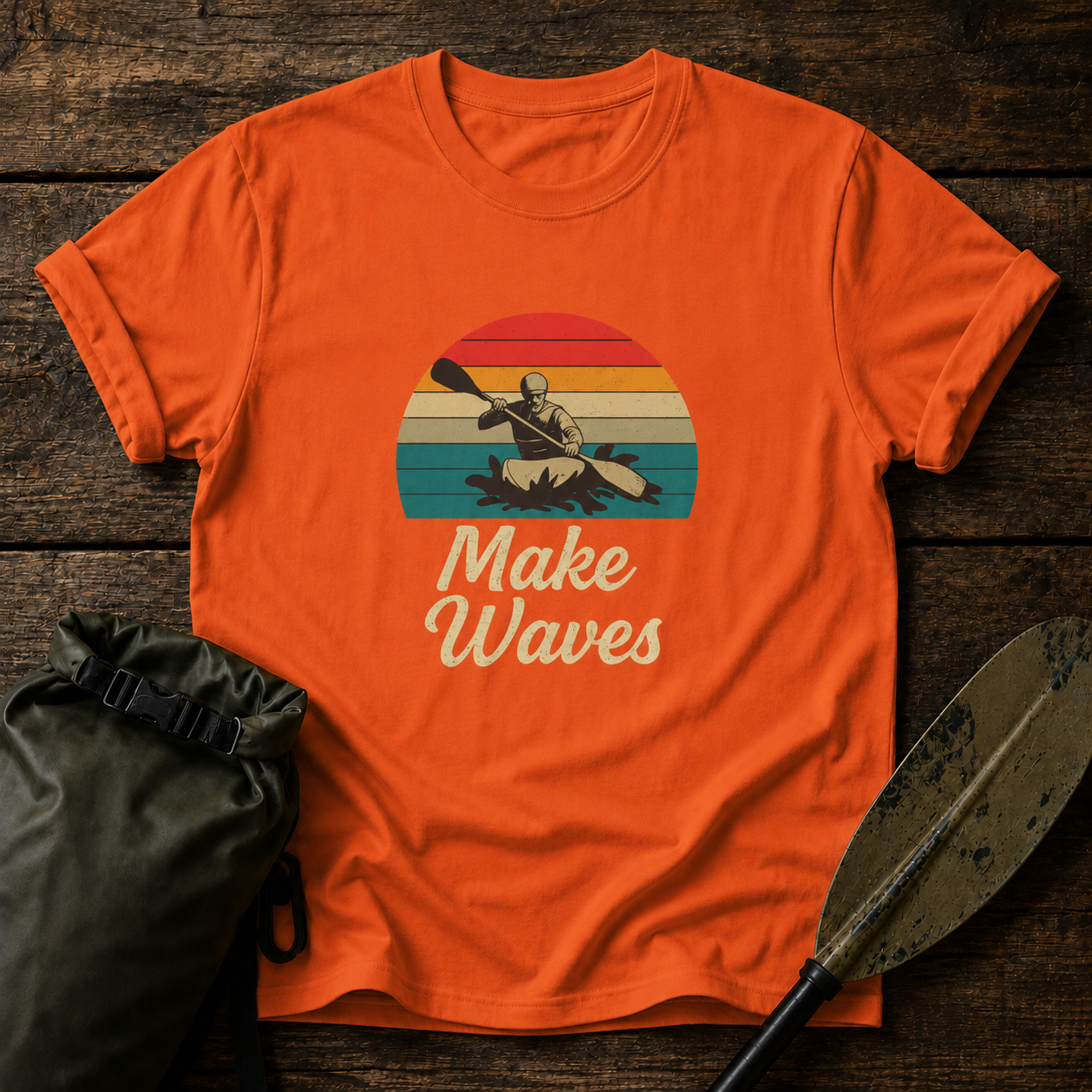 Make Waves Retro Sunset Tee