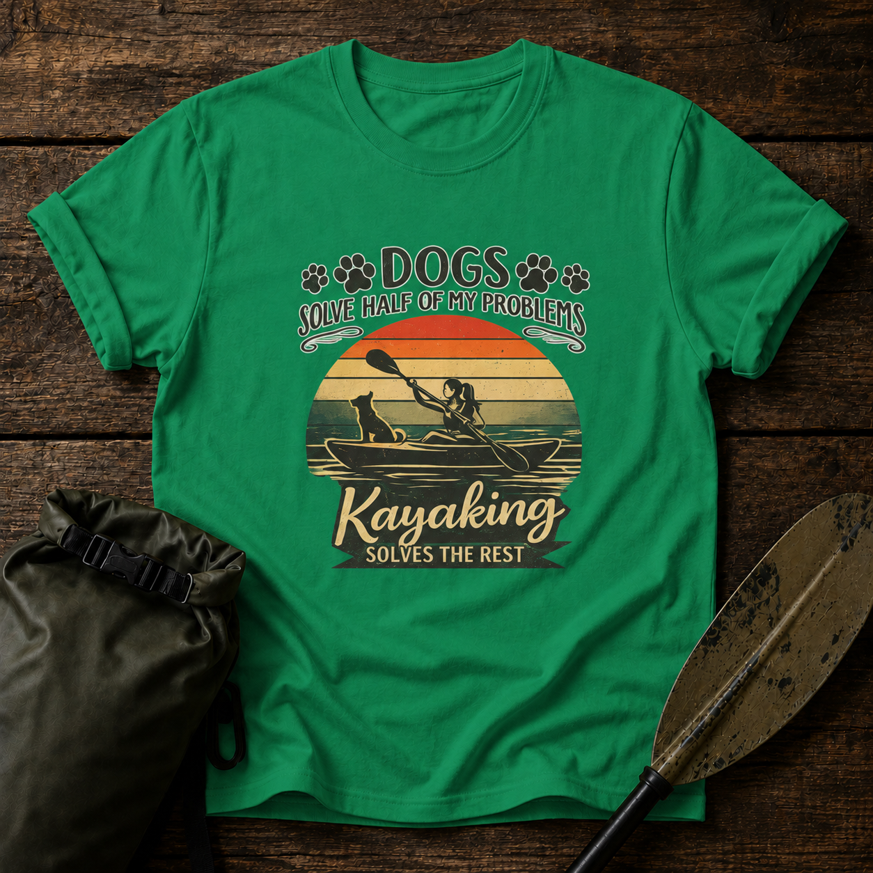 Kayaking With Dogs T-shirt