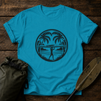Kayaking Retro Palm Graphic T-Shirt