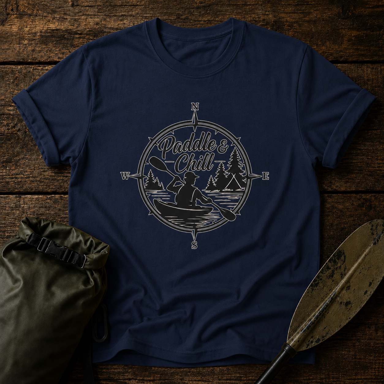 Kayak Camping Graphic Tee