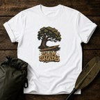 Kayak Slim Shady under a tree
