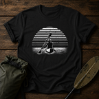 Kayak Sunset T-Shirt — Retro Design