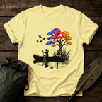 Canoe Sunset Colorful Tree