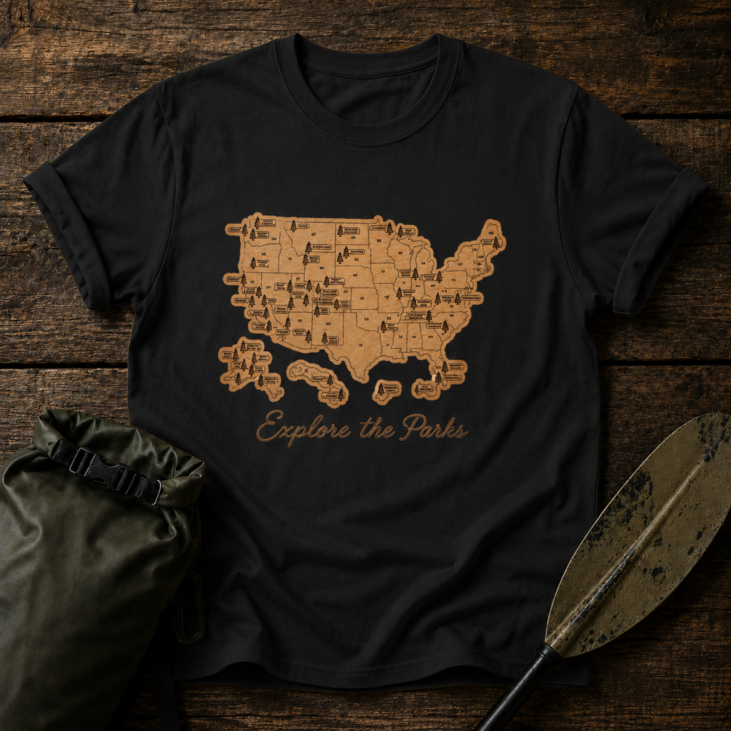 Explore the National Parks Map Tee