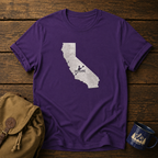 California Map kayak T-Shirt — State Outline