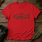 Fishing Graphic T-Shirt — Scenic Fish Illustration