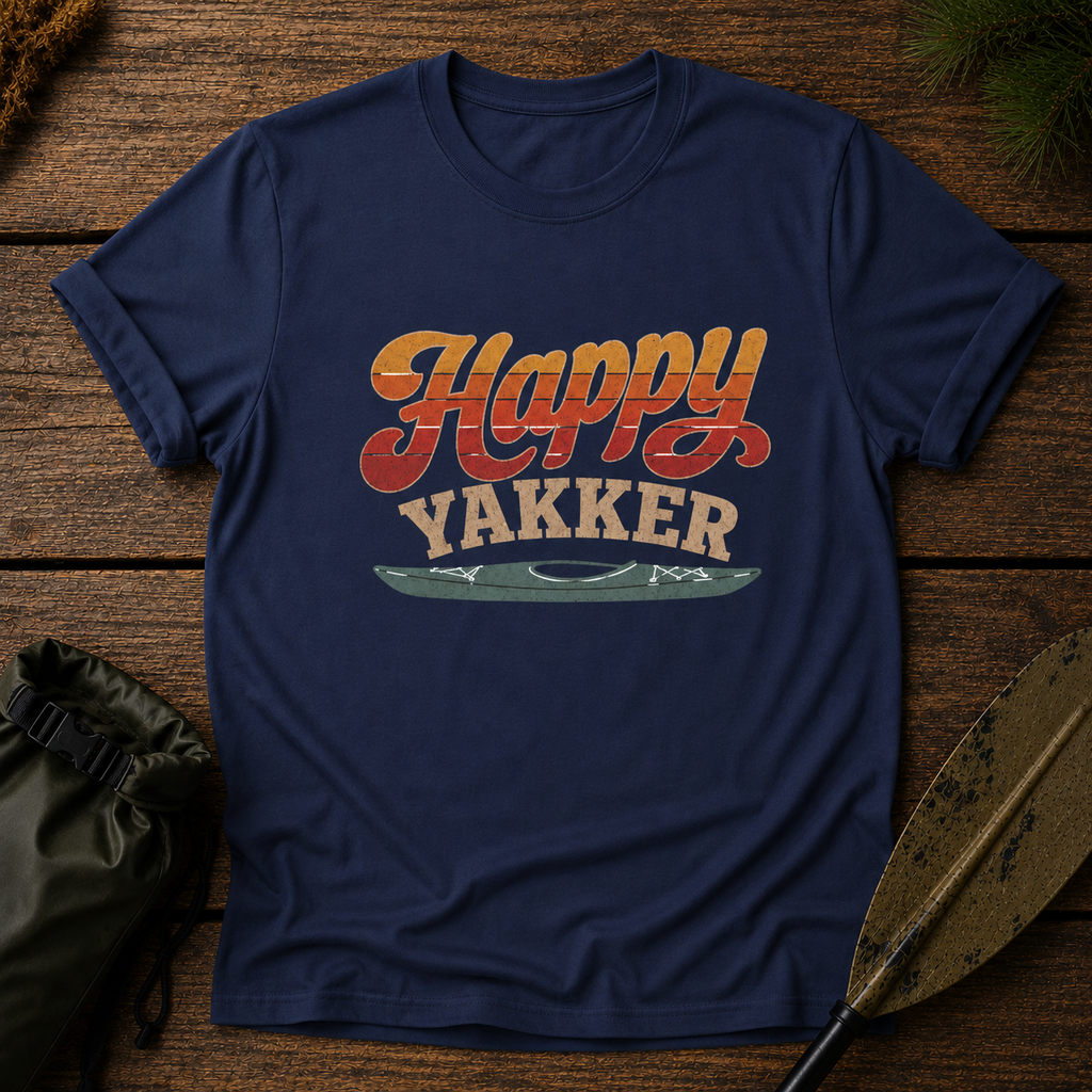 Happy Yakker T‑Shirt — For Paddling Enthusiasts