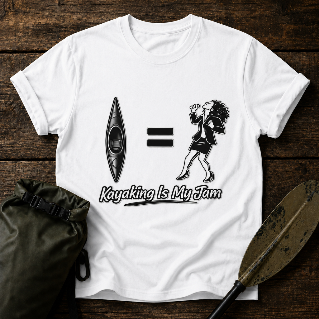 Kayaking Is My Jam T-Shirt — Kayak Outdoor Adventure Tee