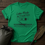 Lake Mode Activated T-Shirt — Kayak Paddle Graphic Tee for Lake Lovers