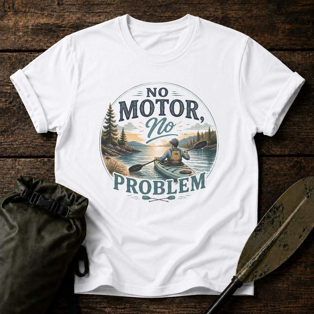 No Motor No Problem Kayak T-Shirt