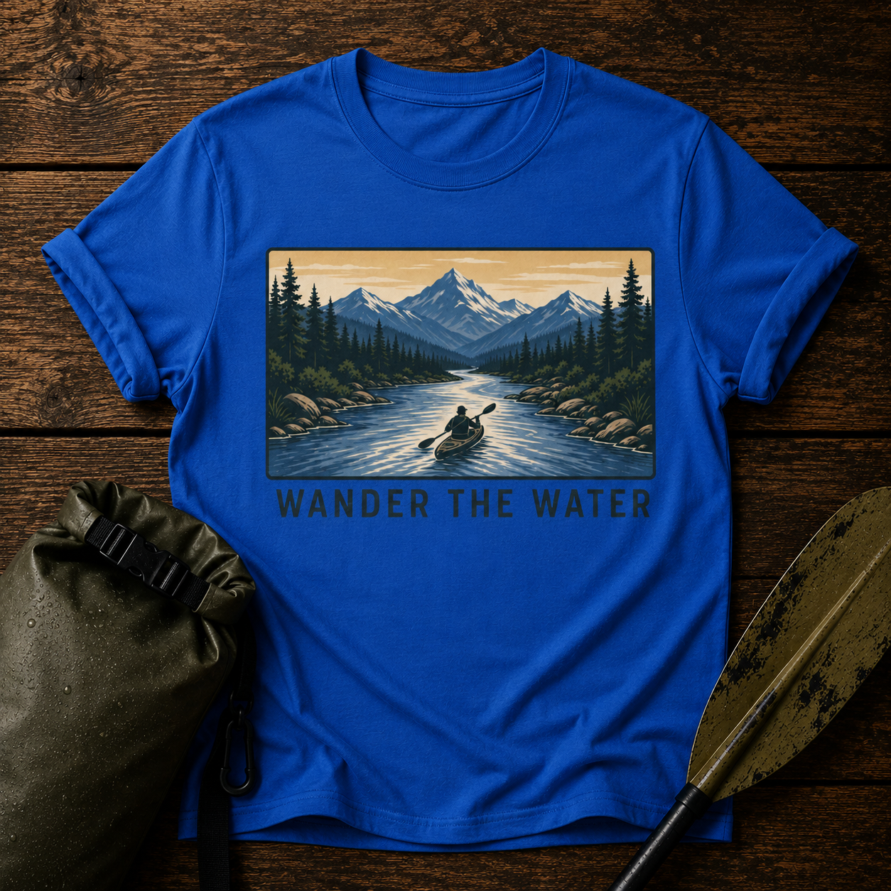 Wander the Water T-Shirt — Mountain Kayak Adventure Tee