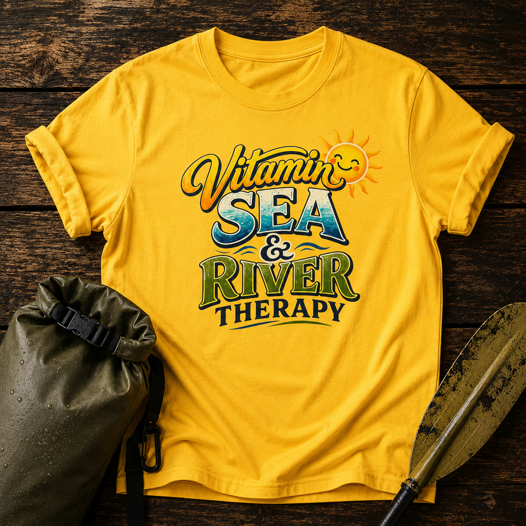 Vitamin Sea & River Therapy T-Shirt — Beachy Sun Graphic Tee
