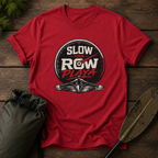 Slow Your Row Playa T-Shirt — Funny Kayak/Rowing Tee for Paddlers