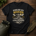 Fueled by Rivers T-Shirt — Kayak & Fishing Outdoor Adventure Tee