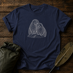 Otter Love T-Shirt — Hand-Drawn Pair Illustration