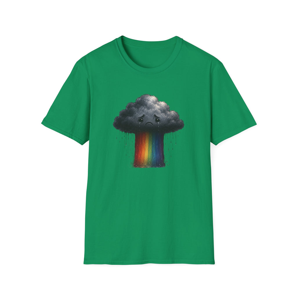 Sad rainbow cloud eco-friendly Tee