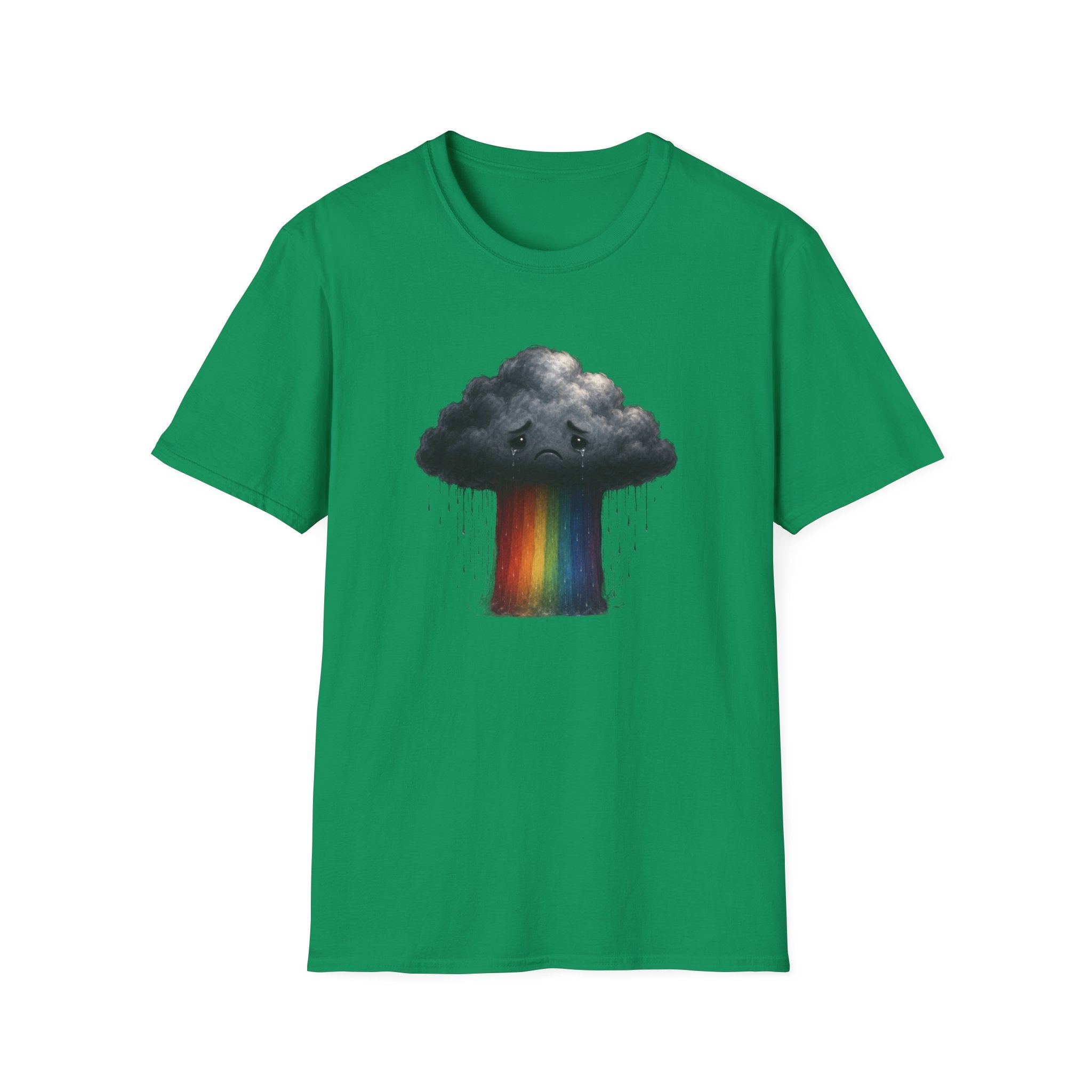 Sad rainbow cloud eco-friendly Tee