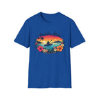 Paddle Aloha T-Shirt — Hawaiian Kayak Sunset Floral Tee