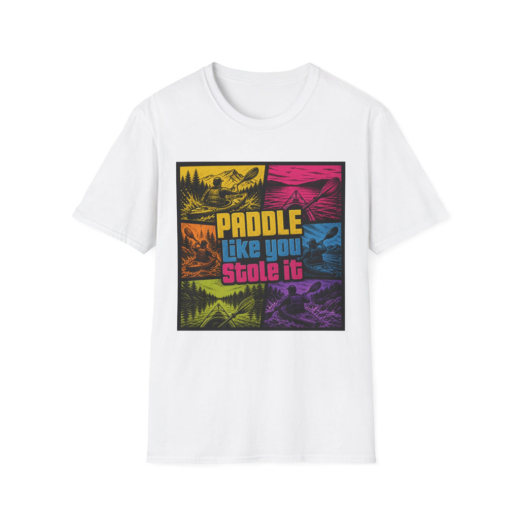 Paddle Like You Stole It T‑Shirt — Retro KTA Kayaking