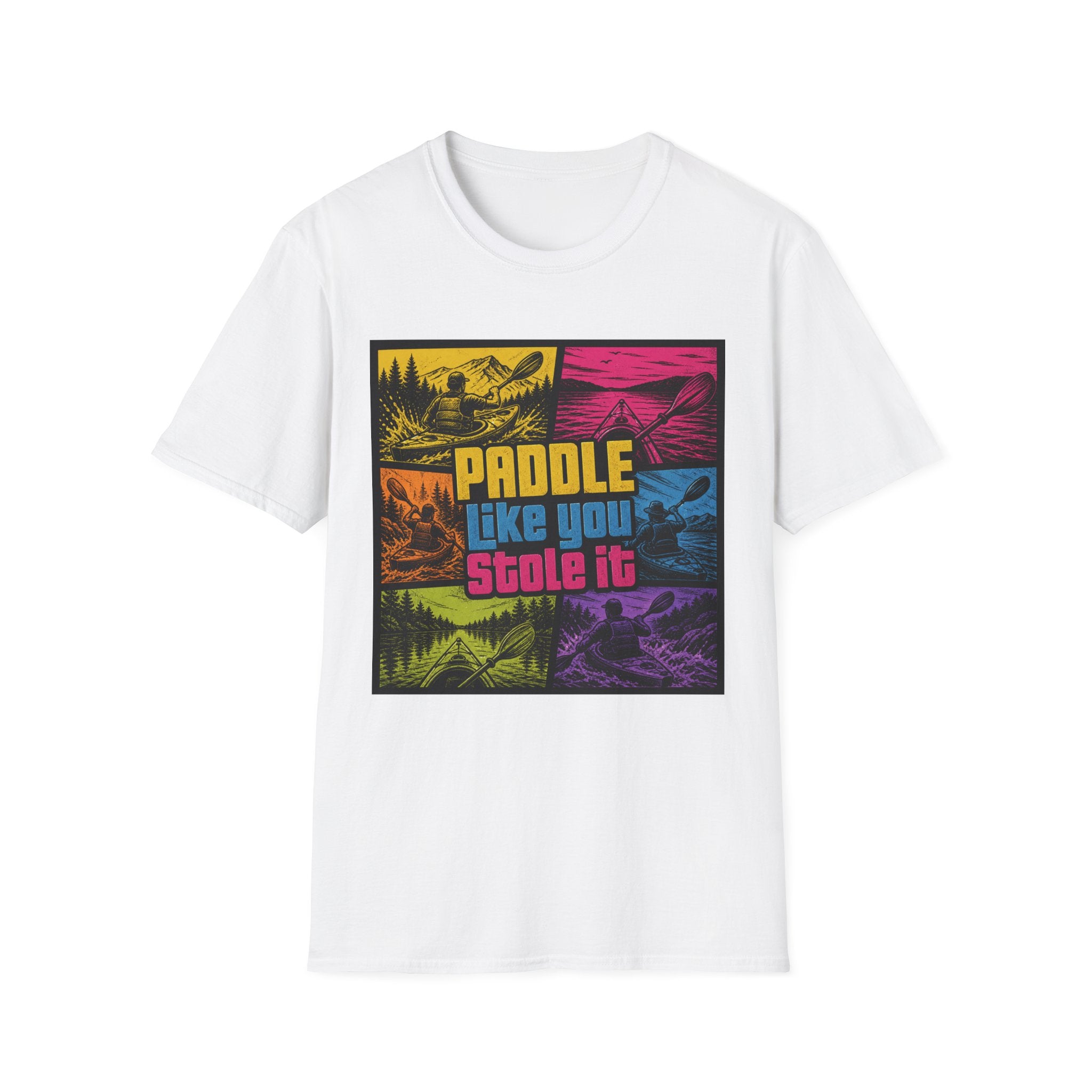 Paddle Like You Stole It T‑Shirt — Retro KTA Kayaking