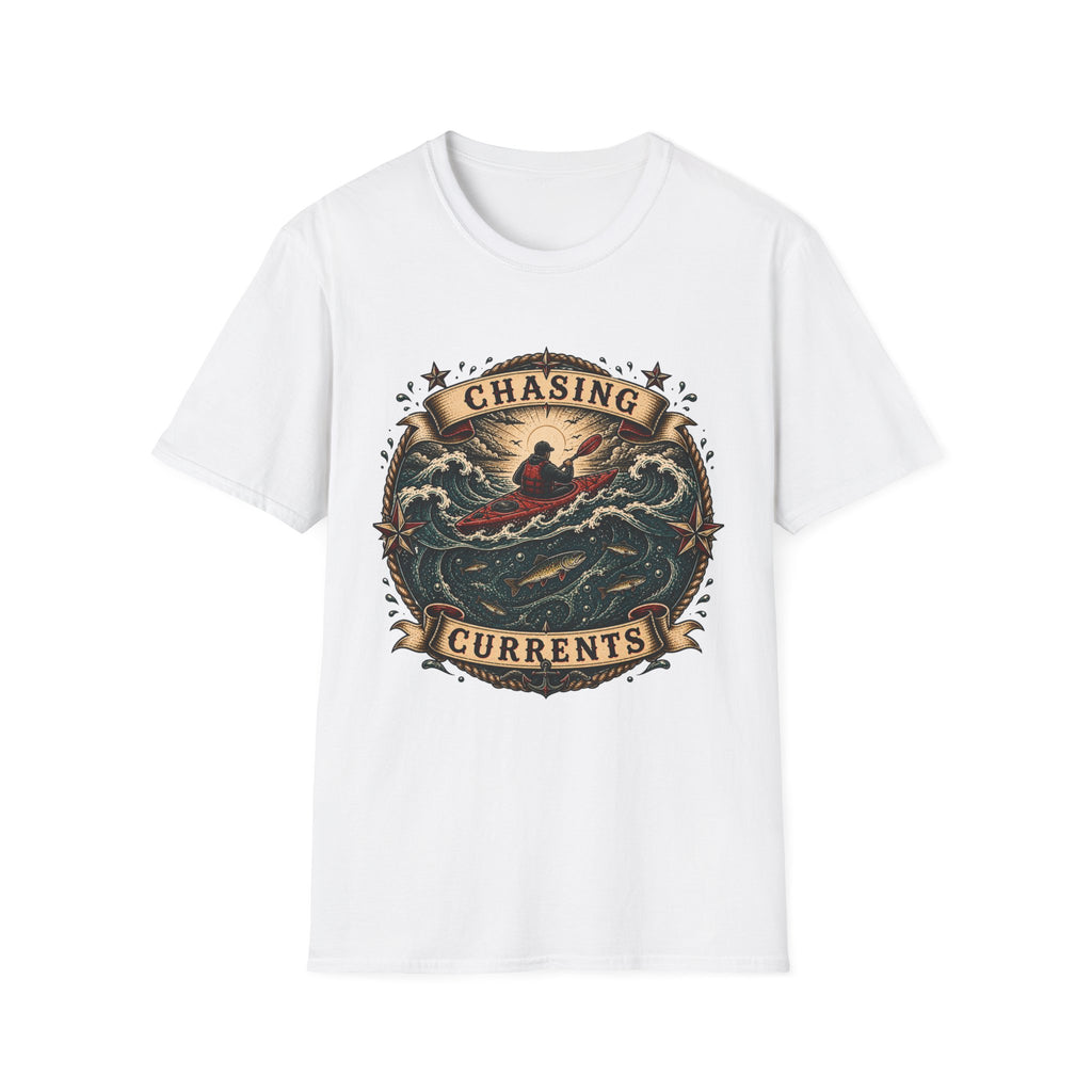 Chasing Currents Kayak T-Shirt – Adventure Ocean Paddling Tee