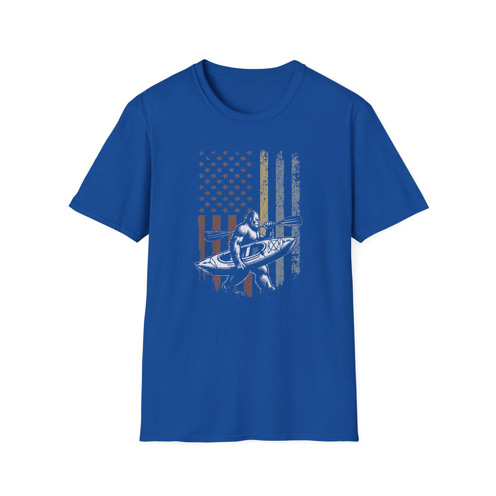 Kayak American Flag T-Shirt